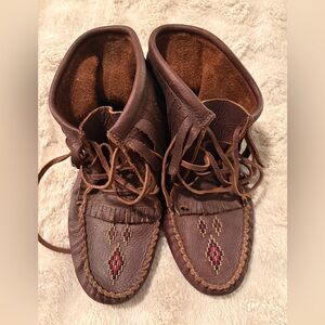 Manitoba Mukluks Brown Leather Boots